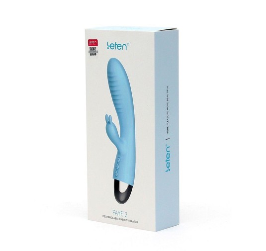 Wibrator-VIBRATORE RABBIT LETEN FAYE 2 TURQUOISE